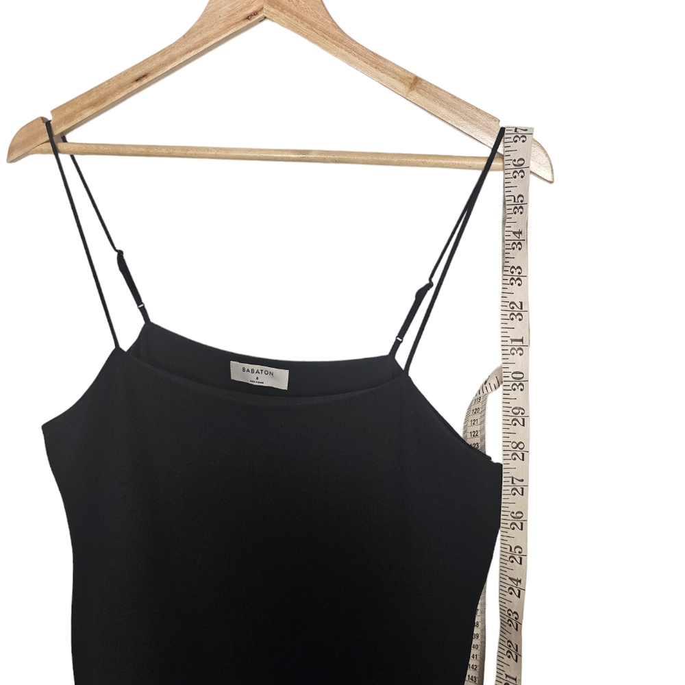 Aritzia Babaton Mauricio Slip Black Mini Dress Size 8 - Picture 6 of 9